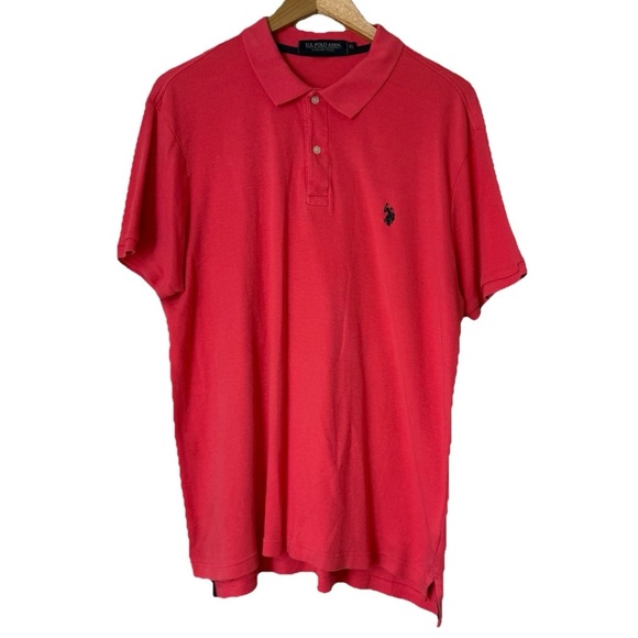 U.S. Polo Assn. Other - S. Polo Assn. Men's Pink Solid Interlock Polo Shirt